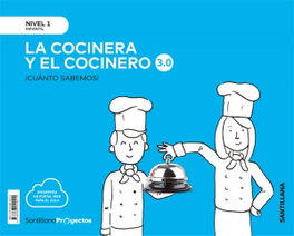 SANTILLANA, NIVEL 1 COCINEROS CUANTO SABEMOS 3.0 ED19 - SANTILLANA