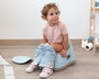 KioKids Orinal Infantil Con Tapa Azul Y Gris +12 Meses
