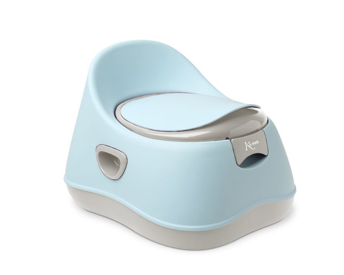 KioKids Orinal Infantil Con Tapa Azul Y Gris +12 Meses