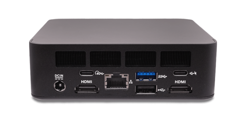 AOpen Mini PC DEN5128 490.ON600.0250 | Intel i7-1260P vPro, 512GB SSD, 16GB DDR4, Windows 11 Pro, WiFi+BT