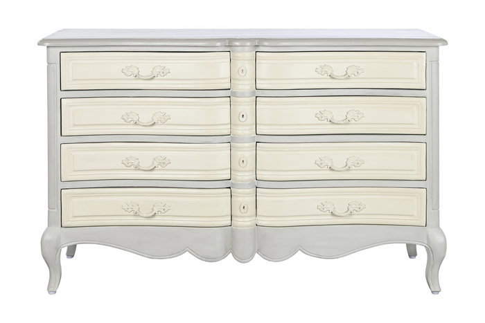 Comoda Item Home DKD Home Decor Gris Claro 50.5x91x140 cm