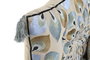 DKD Home Decor Sillon Azul Beige 150 x 76 x 20 cm Set de 4