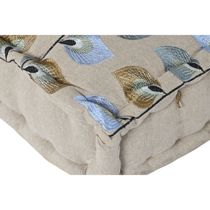 DKD Home Decor Sillon Set 4 Algodon Azul y Beige DKD Home Decor Sillon Set 4 Algodon Azul y Beige