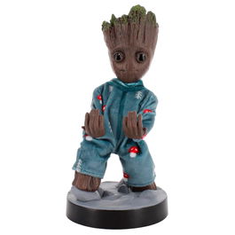 EXQUISITE GAMING Cable Guy Soporte de Sujeción Groot Pijama Guardianes de la Galaxia Marvel 20cm
