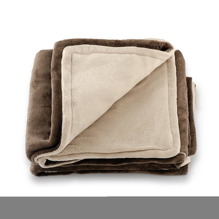 Avant Manta Eléctrica 160x120 cm 120W - 3 Niveles de Temperatura, Color Marrón Beige