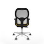 PIQUERAS Y CRESPO Silla de oficina Jorquera Amarillo y Blanco