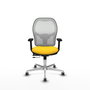 PIQUERAS Y CRESPO Silla de oficina Jorquera Amarillo y Blanco