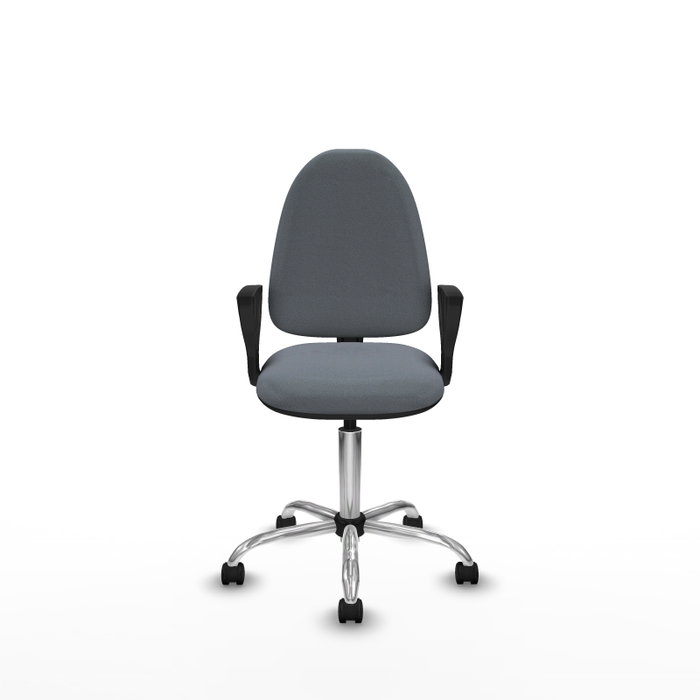 PIQUERAS Y CRESPO Silla de oficina Aýna Gris con mecanismo de doble maneta PIQUERAS Y CRESPO Silla de oficina Aýna Gris con mecanismo de doble maneta