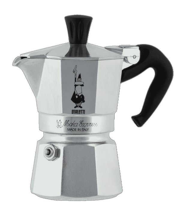 Bialetti Moka Express 3TZ, Cafetera Italiana de Aluminio, 3 Tazas, Plata y Negro Bialetti Moka Express 3TZ, Cafetera Italiana de Aluminio, 3 Tazas, Plata y Negro