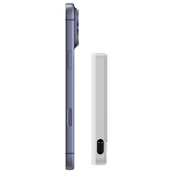 Belkin UltraCharge Pro Slim Magnetic Power Bank 10K Qi2 25W PD30W Plata