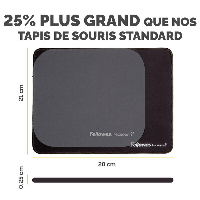 Fellowes Breyta XL Alfombrilla para Ratón Negro Fellowes Breyta XL Alfombrilla para Ratón Negro