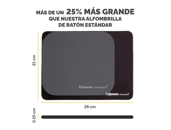 Fellowes Alfombrilla para ratón Bryta XL Negro