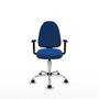 PIQUERAS Y CRESPO Silla de oficina Aýna Azul con mecanismo Asincro