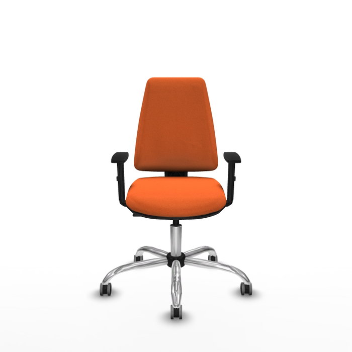 PIQUERAS Y CRESPO Silla de oficina Elche Naranja con Brazos 1D PIQUERAS Y CRESPO Silla de oficina Elche Naranja con Brazos 1D