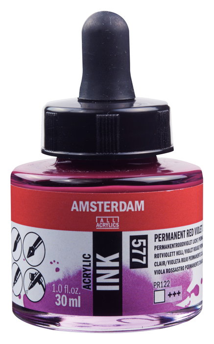 Amsterdam Tinta Acrílica Violeta Rojo Permanente Claro 577 30 ml Amsterdam Tinta Acrílica Violeta Rojo Permanente Claro 577 30 ml