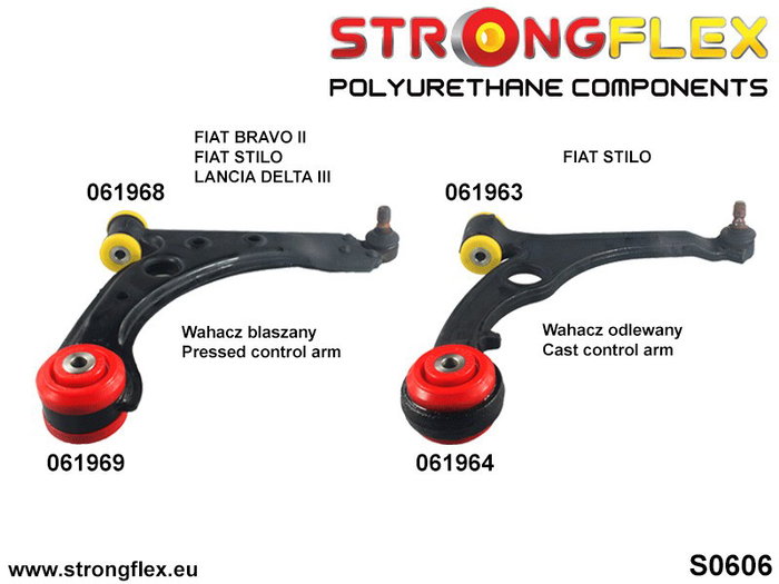 StrongFlex STF061964B Silentblock Trasero Brazo Control Delantero Fiat Stilo (01-07)