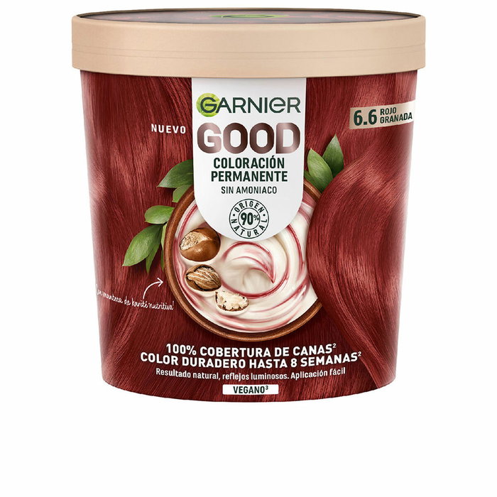 Garnier GOOD Coloración Permanente Sin Amoníaco 6.6 Rojo Granada Garnier GOOD Coloración Permanente Sin Amoníaco 6.6 Rojo Granada