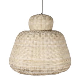 DKD Home Decor Lámpara de Techo de Ratán 55x55x48 cm