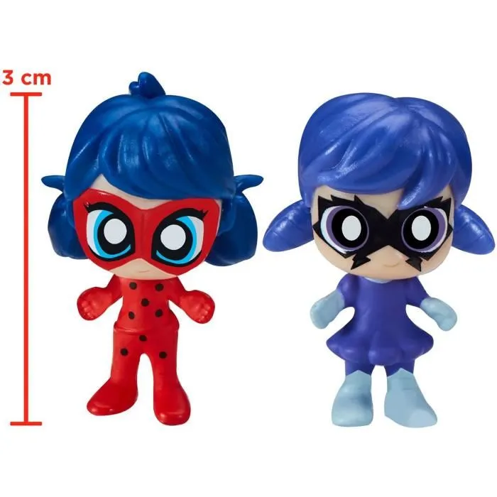 Bandai P50553 Miraculous Ladybug Parque de atracciones Chibi Mini Universe con figuras de Marinette y Climatika