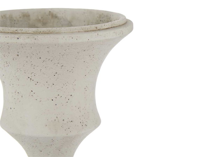 Ibergarden Macetero Copa Cemento Blanco Roto Mediano 18 cm x 24 cm x 18 cm (Set de 6)