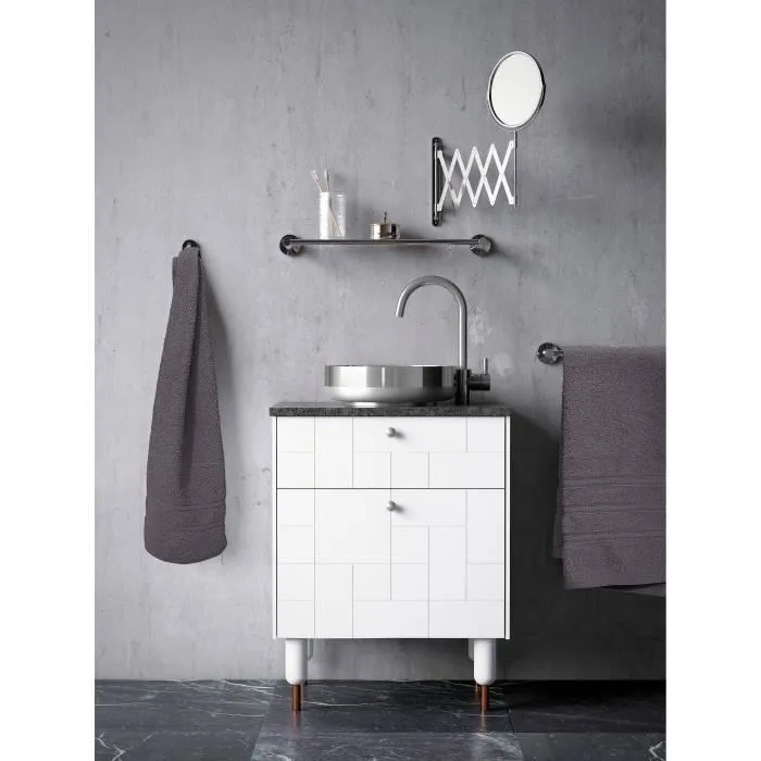 Lovely Home Juego de 4 toallas Gris antracita 2 toallas 50x100 cm + 2 toallas 70x140 cm Lovely Home Juego de 4 toallas Gris antracita 2 toallas 50x100 cm + 2 toallas 70x140 cm