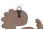 DKD Home Decor Perchero Kids Dino 23 Natural Azul 4.5 x 20 x 14 cm (6 Unidades)