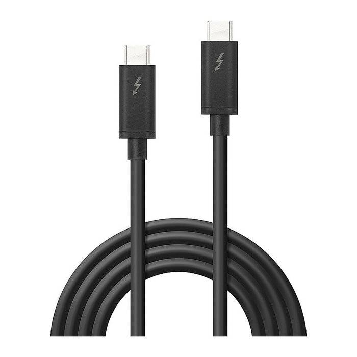 Lindy Cable Thunderbolt 3 de 2 m, 20 Gbps, Negro