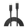 Lindy Cable Thunderbolt 3 de 2 m, 20 Gbps, Negro