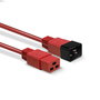 Lindy Cable de Extensión de Alimentación IEC C19 a C20 3m Rojo
