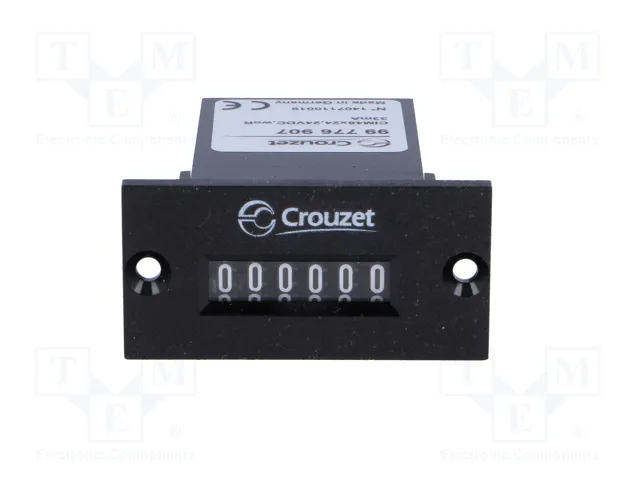 CROUZET Contador de impulsos electromecánico CIM24 24V DC CROUZET Contador de impulsos electromecánico CIM24 24V DC