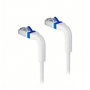 Lanview Cable de Parcheo Cat6A U/FTP 1,5m Blanco con Bota Flexible (LSZH)
