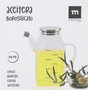 La Mediterranea Aceitera Cuadrada de Borosilicato con Tapa de Metal 750ml