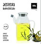 La Mediterranea Aceitera Cuadrada de Borosilicato con Tapa de Metal 750ml