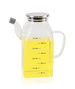La Mediterranea Aceitera Cuadrada de Borosilicato con Tapa de Metal 750ml