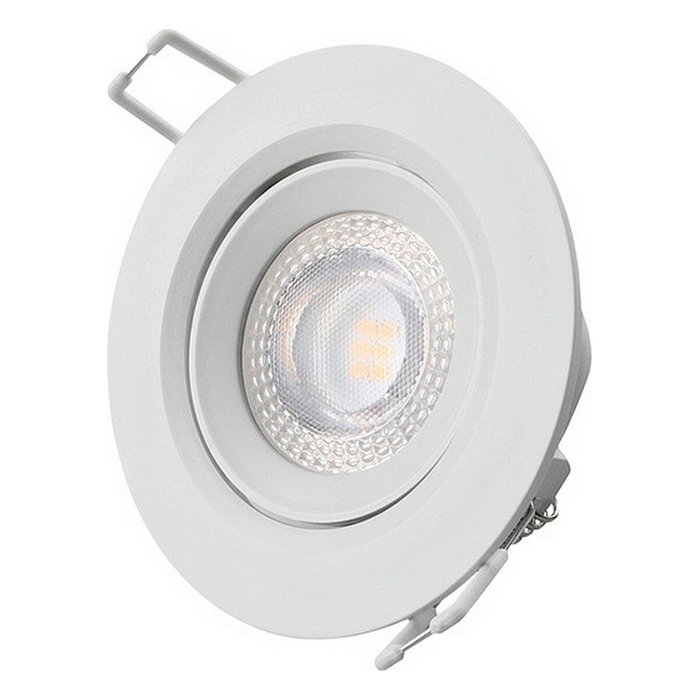 Edm Downlight LED empotrable redondo 5 W 3200 K blanco ø9 cm Edm Downlight LED empotrable redondo 5 W 3200 K blanco ø9 cm