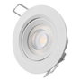 Edm Downlight LED empotrable redondo 5 W 3200 K blanco ø9 cm