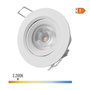 Edm Downlight LED Empotrable Redondo 5W 3200K 380lm Luz Cálida Blanco Ø9 cm