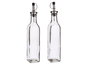 Vivalto Set Aceitera y Vinagrera de Vidrio 300 ml, Dimensiones 10.5x26x5.5 cm, Transparente (Set de 24)