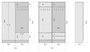 Hanah Home M5 - 1561 Recibidor Escandinavo Blanco con Cajón y Estantes, Mueble para Vestíbulo Organizado y Elegante