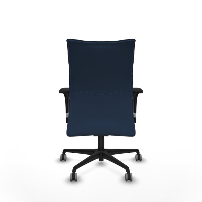 PIQUERAS Y CRESPO Silla Albacete Confidente con Mecanismo Sincro y Similpiel Azul Marino PIQUERAS Y CRESPO Silla Albacete Confidente con Mecanismo Sincro y Similpiel Azul Marino