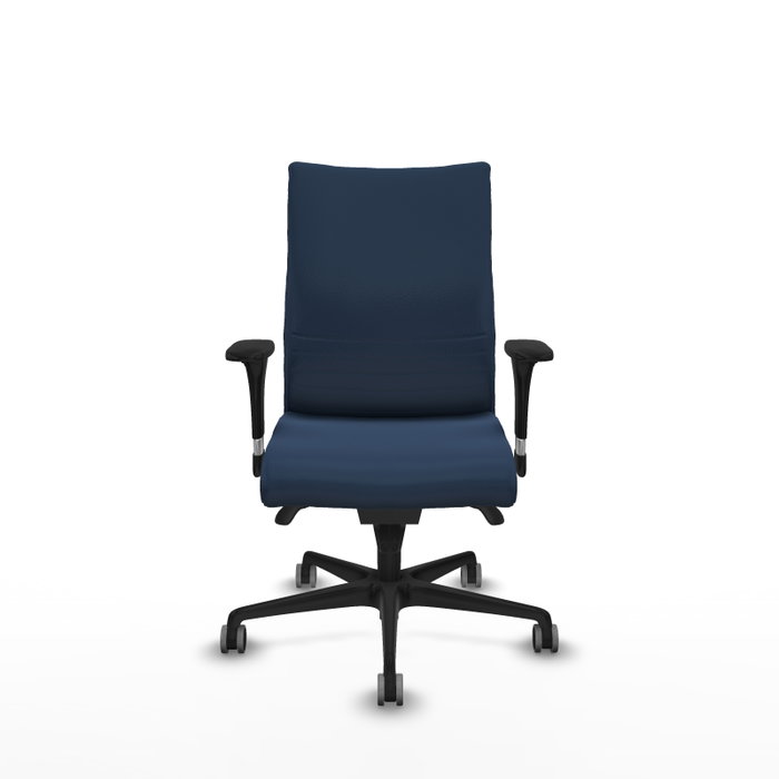 PIQUERAS Y CRESPO Silla Albacete Confidente con Mecanismo Sincro y Similpiel Azul Marino PIQUERAS Y CRESPO Silla Albacete Confidente con Mecanismo Sincro y Similpiel Azul Marino