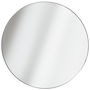 Home Deco Factory Espejo Extraplano Redondo Colección Mirage Diámetro 55 cm Dorado Plateado Negro