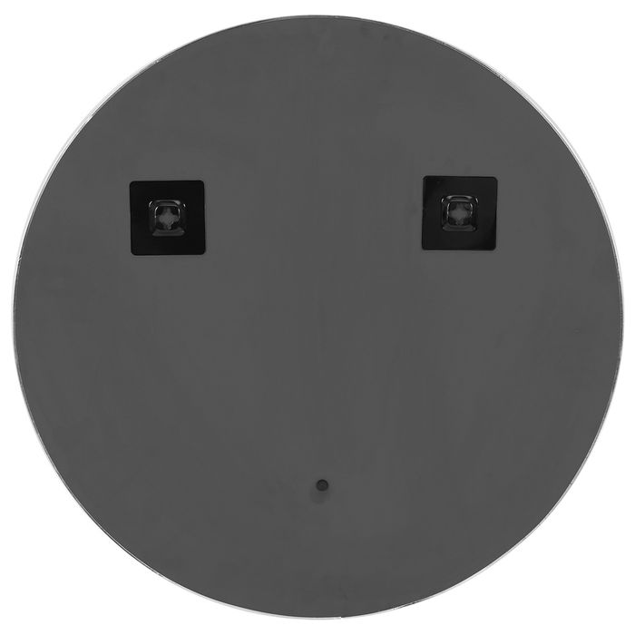 Home Deco Factory Espejo Extraplano Redondo Colección Mirage Diámetro 55 cm Dorado Plateado Negro