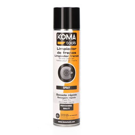 Koma Tools Limpia Frenos Spray Secado Rápido Válvula 360° 600 ml para Piezas de Freno y Embrague