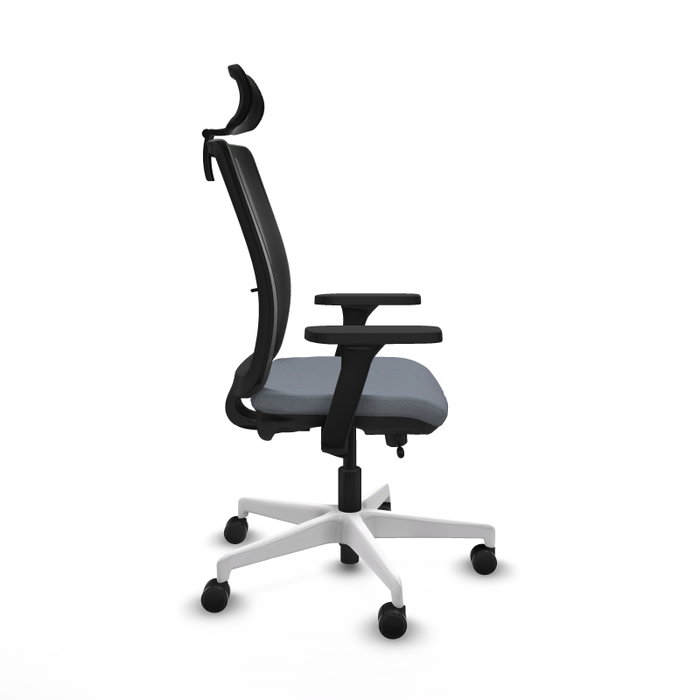 PIQUERAS Y CRESPO Silla de oficina Haches con mecanismo Sincro/Traslack Gris y Negro