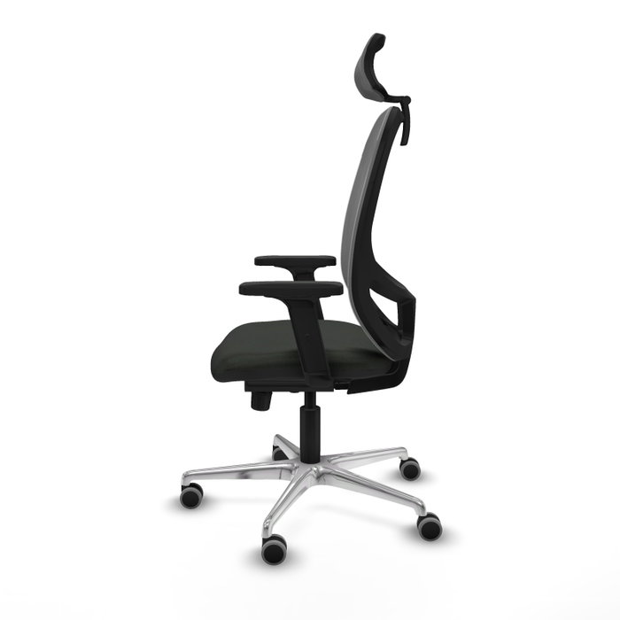 PIQUERAS Y CRESPO Silla de oficina Cilanco con mecanismo Sincro, Negro y Gris
