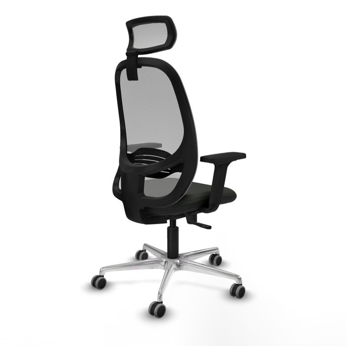 PIQUERAS Y CRESPO Silla de oficina Cilanco con mecanismo Sincro, Negro y Gris