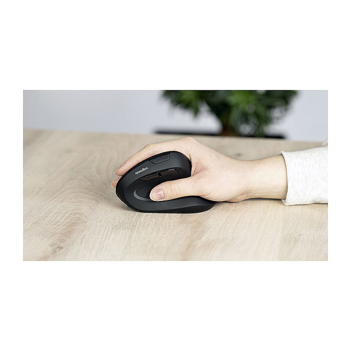 Speedlink SL-630026-BK Ratón Vertical Inalámbrico Recargable Óptico 3200 DPI Negro