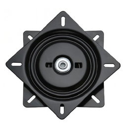 Q&Q Plato Giratorio Albora para Sillas y Muebles, Negro, 160x160 mm, 80kg Carga, Acero