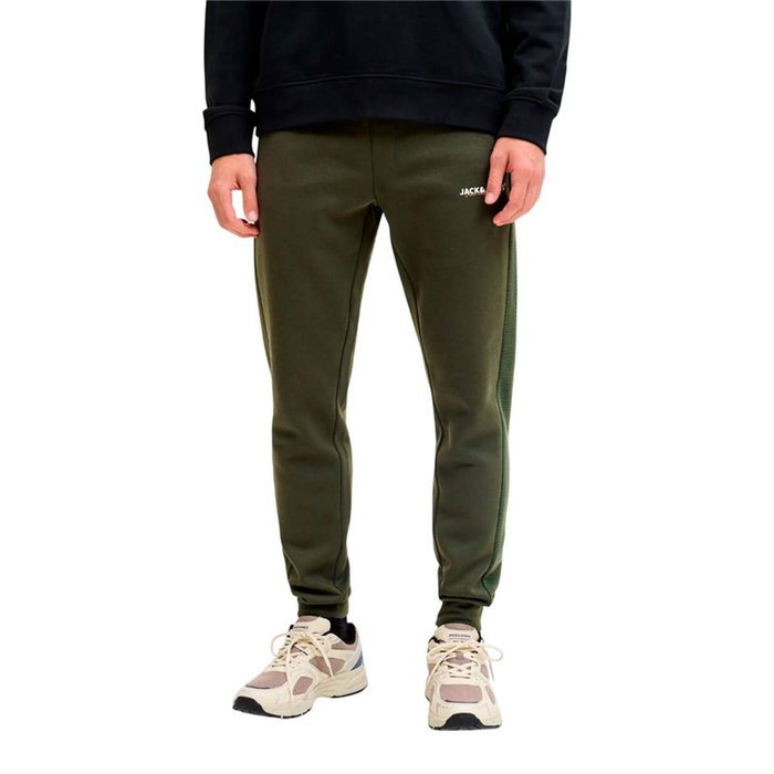 Pantalón Largo Deportivo Jack & Jones Jpstgordon Thatcher Duffel Oliva Hombre